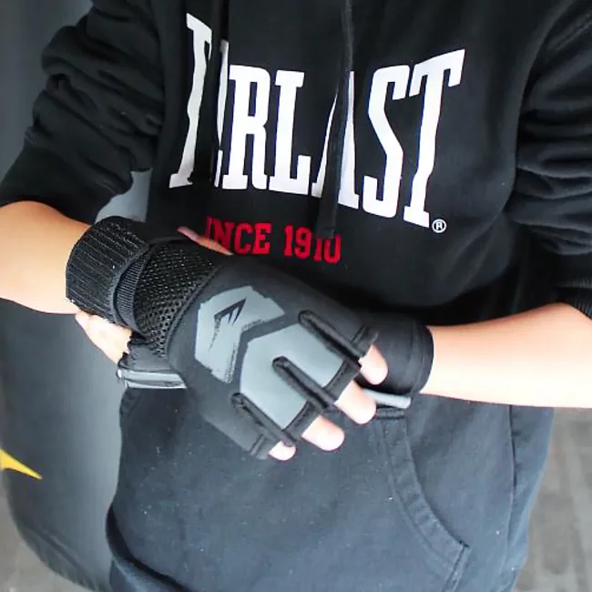 Бинты перчатки Everlast PROSPECT QUICK WRAPS черный, серый Дет S/M