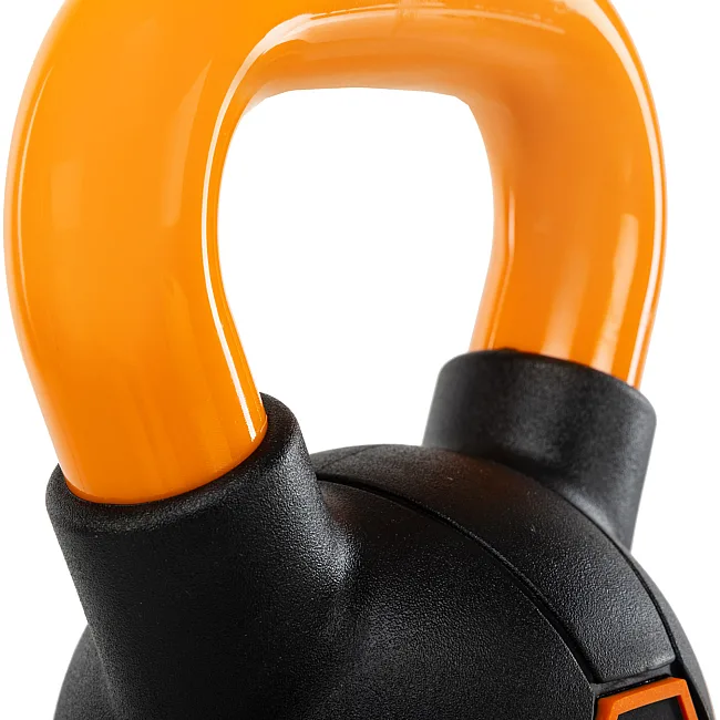 Гиря тренувальна цільна
 з пофарбованою ручкою LiveUp Urethane competition kettlebell UAZE5336-4 вага 4кг