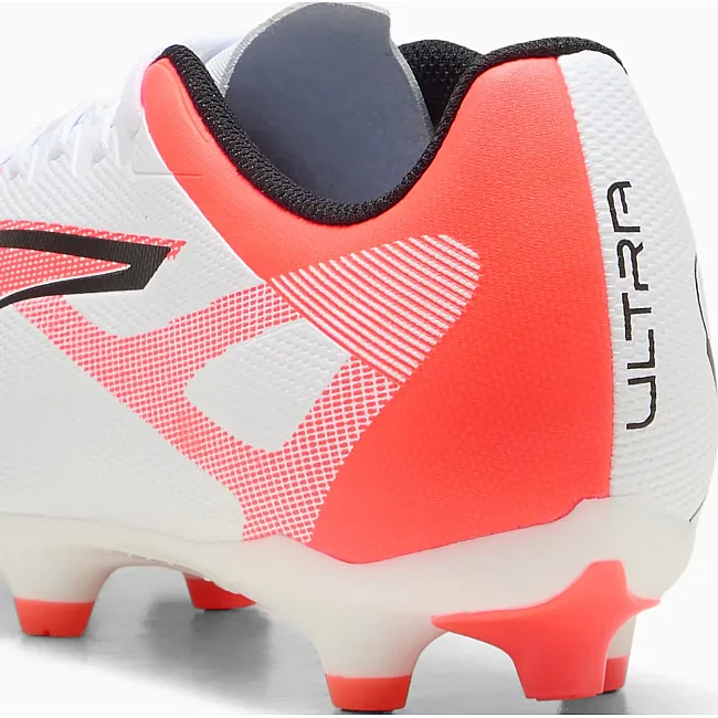 Бутси Puma ULTRA 5 PLAY FG/AG білий, помаранчевий