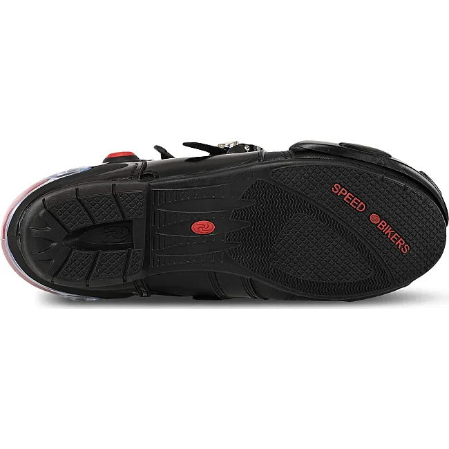 Мотоботы Спортивные короткие SPEED M-4555 41-45 (Черный)