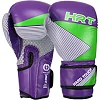 Перчатки для бокса детские PU HARD TOUCH BO-7709 (Фиолетовый-салатовый)