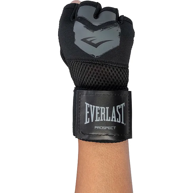 Бинты перчатки Everlast PROSPECT QUICK WRAPS черный, серый Дет S/M