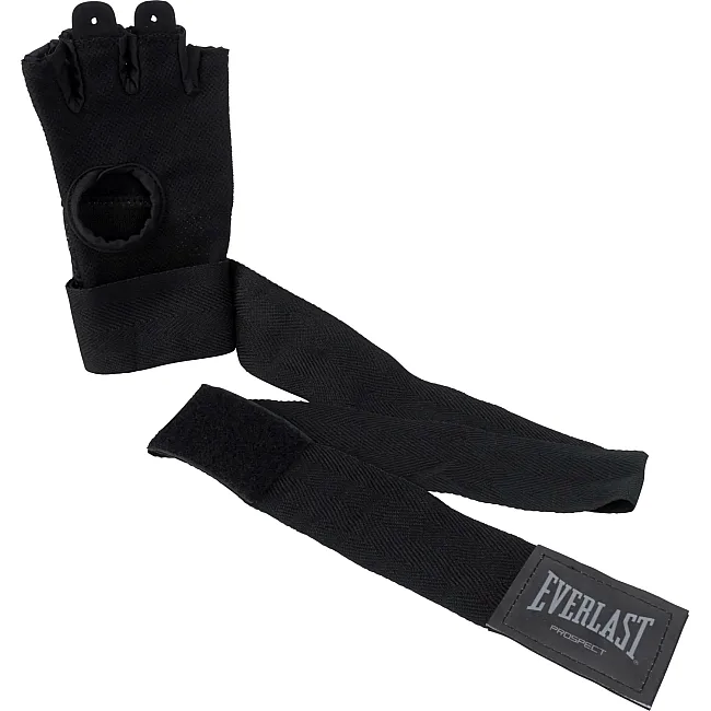 Бинты перчатки Everlast PROSPECT QUICK WRAPS черный, серый Дет S/M