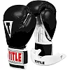 Боксерские перчатки TITLE Classic Pro Style 3.0 Black/White (капа в комплекте)