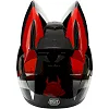 Шлем для мотоцикла интеграл Мото Кото с ушками NITRIN NEKO HNJ M-9412 (Черный-красный)