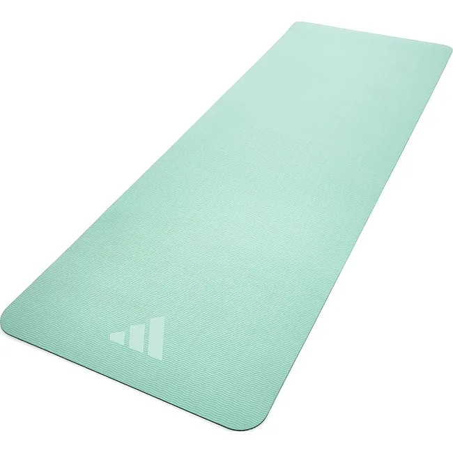 Коврик для йоги Adidas Double Sided Yoga Mat ментоловый, серый 176 х 61 х 0,6 см