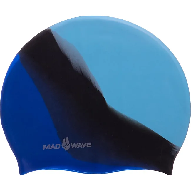 Шапочка для бассейна силиконовая увеличенного объема MADWAVE MULTI BIG M053111 (Синий)