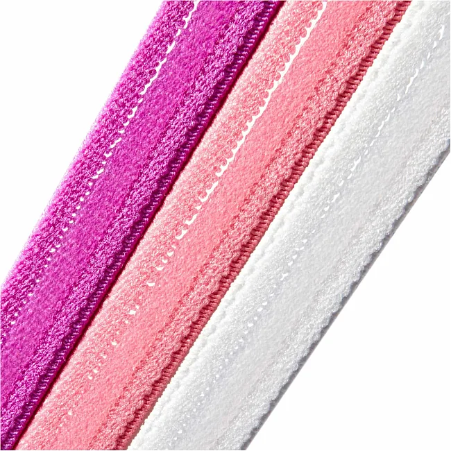 Женская повязка на голову Adidas Hairbands 3pk розовый, фиолетовый, белый