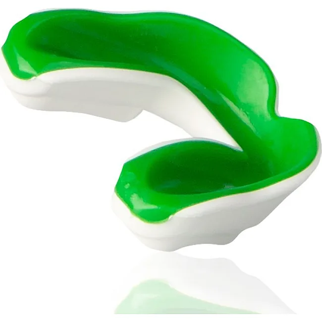 Капа для бокса MAKURA Ignis взрослая (возраст 11+) White/Green (art.6017514051)