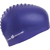 Шапочка для бассейна
 силиконовая для взрослых MADWAVE
 METAL M053505 (Темно-синий)
