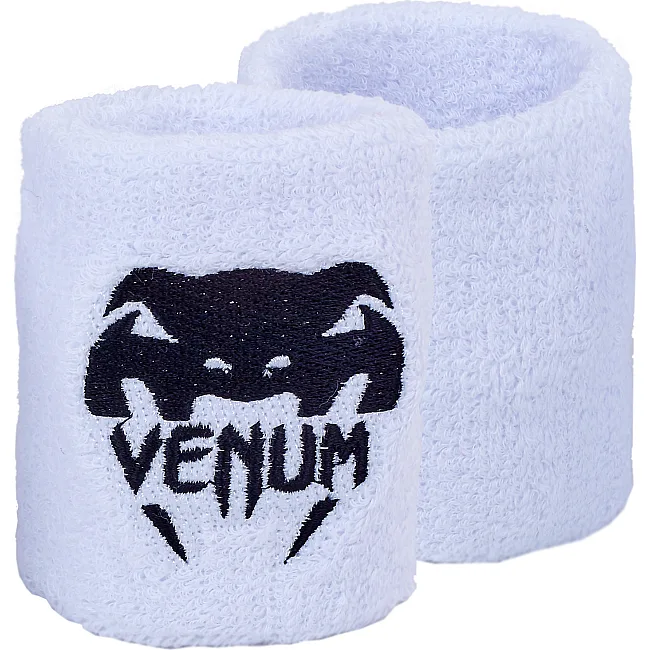 Распродажа! Спортивный напульсник впитывающий влагу VENUM BC-5754 1шт (Белый)