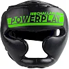 Боксерский шлем тренировочный PowerPlay 3048 Черно-Зеленый