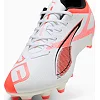 Бутси Puma ULTRA 5 PLAY FG/AG білий, помаранчевий