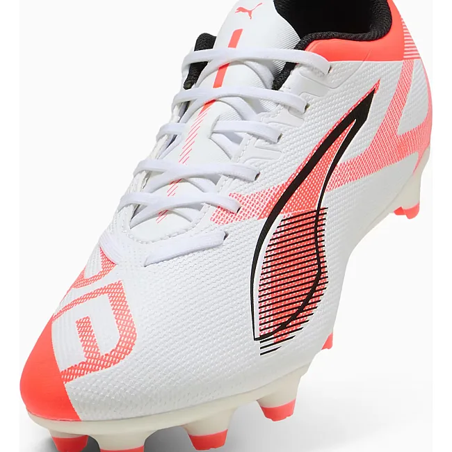 Бутси Puma ULTRA 5 PLAY FG/AG білий, помаранчевий
