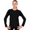 Джемпер для танцев и гимнастики с длинным рукавом из хлопка ALEMA 41-10 (Черный)