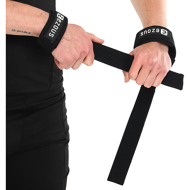 Лямки для тяги LIFTING STRAP EZOUS B-06 2шт (Черный)