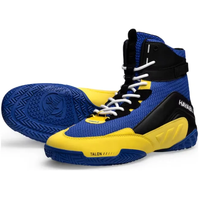 Боксерки для бокса HAYABUSA Talon Blue Yellow
