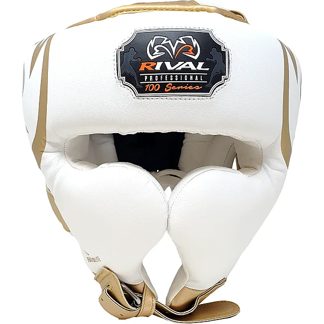 Боксерський шолом RIVAL RHG100 Professional White Gold