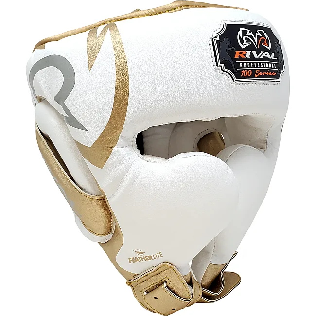 Боксерський шолом RIVAL RHG100 Professional White Gold