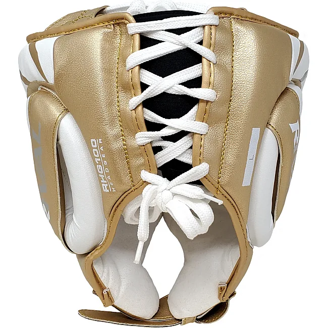 Боксерський шолом RIVAL RHG100 Professional White Gold