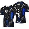 Футболка компрессионная RDX IMMAF Approved Half Sleeves Blue