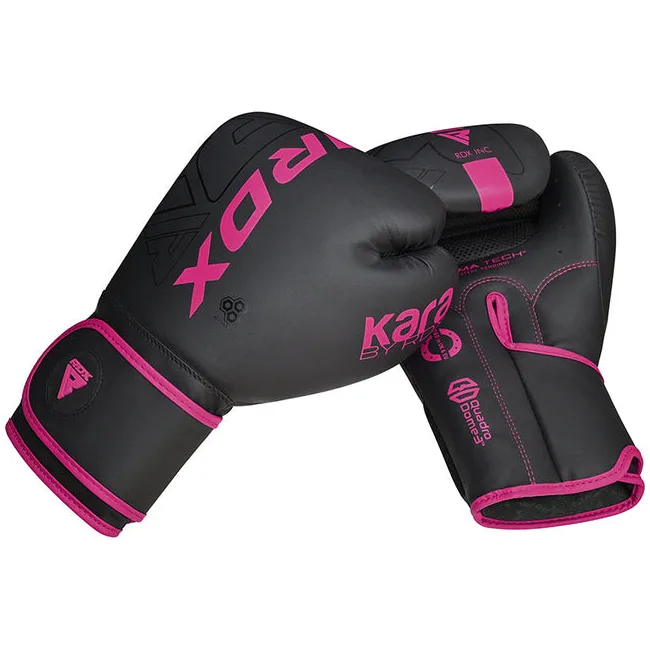 Женские боксерсике перчатки RDX F6 Kara Matte Pink