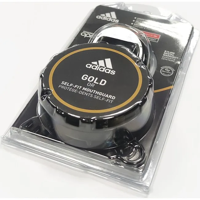Капа для бокса взрослая Adidas Opro Gold (черный-золотой) Adidas ADIBP35