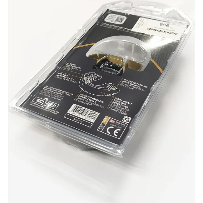 Капа для бокса взрослая Adidas Opro Gold (черный-золотой) Adidas ADIBP35