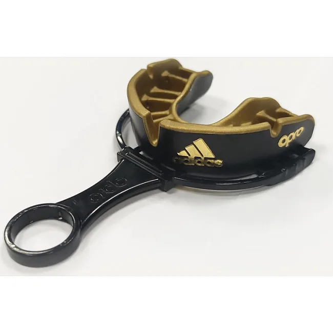 Капа для бокса взрослая Adidas Opro Gold (черный-золотой) Adidas ADIBP35