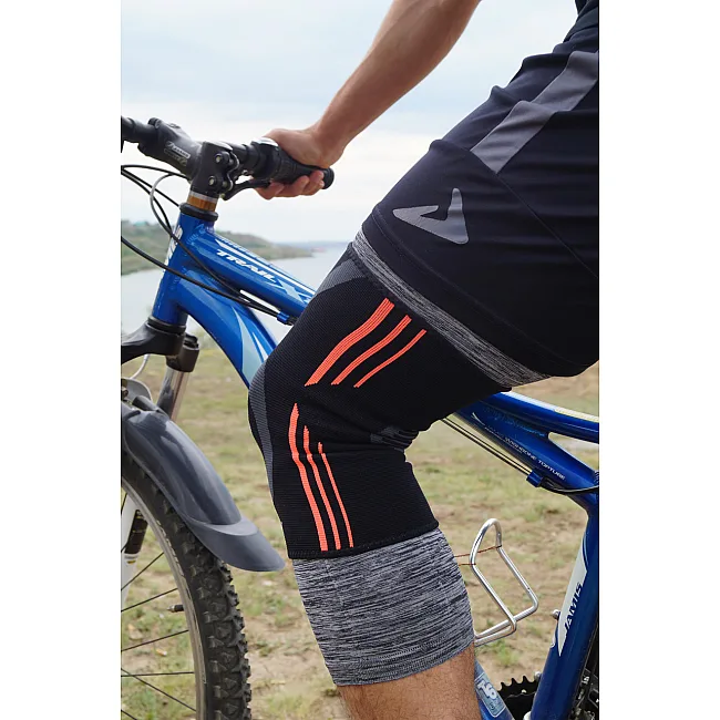 Наколенники для поддержки POWER SYSTEM PS-6021 Evo Black/Orange (пара)