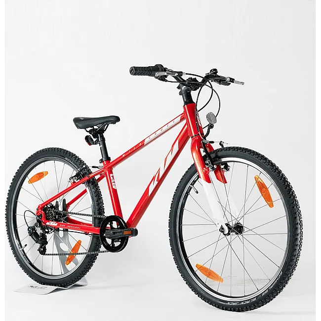 Велосипед для детей KTM WILD CROSS 24" рама 35, оранжевый (белый), 2022