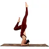 Килимок для йоги Пробковий двошаровий каучуковий Yoga mat BLOOM LB7120 183x61мx0.3cм