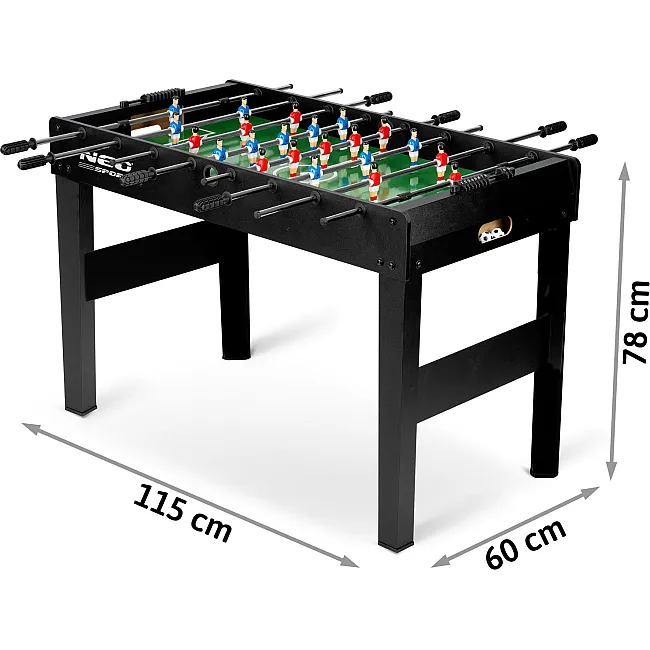 Настольный футбол Neo-Sport NS-805, 118 x 61 x 79 см - черный