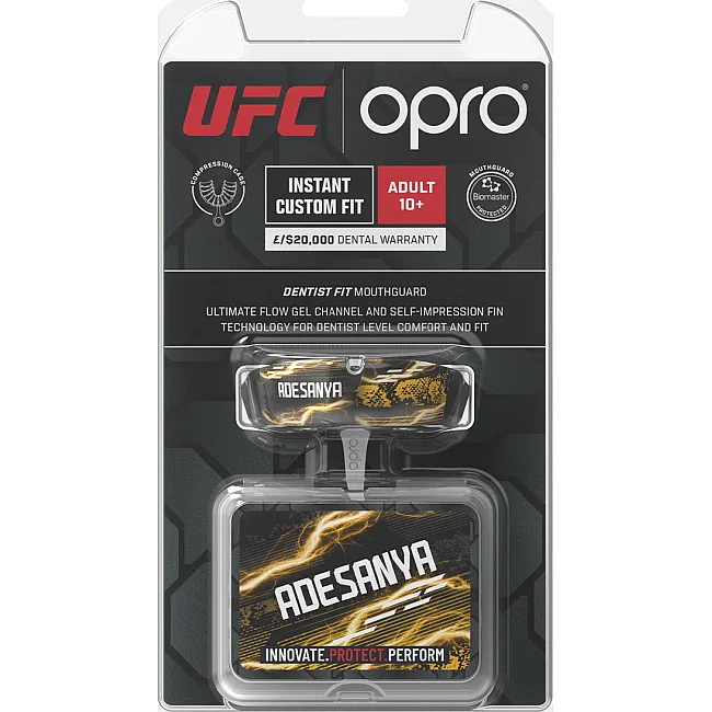 Капа OPRO UFC Fighter Collection Israel Adesanya доросла (вік 11+) Black (art.102529005)