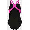 Купальник для девочек Arena LIT LOGO SWIMSUIT V BACK L черный, розовый (для детей)