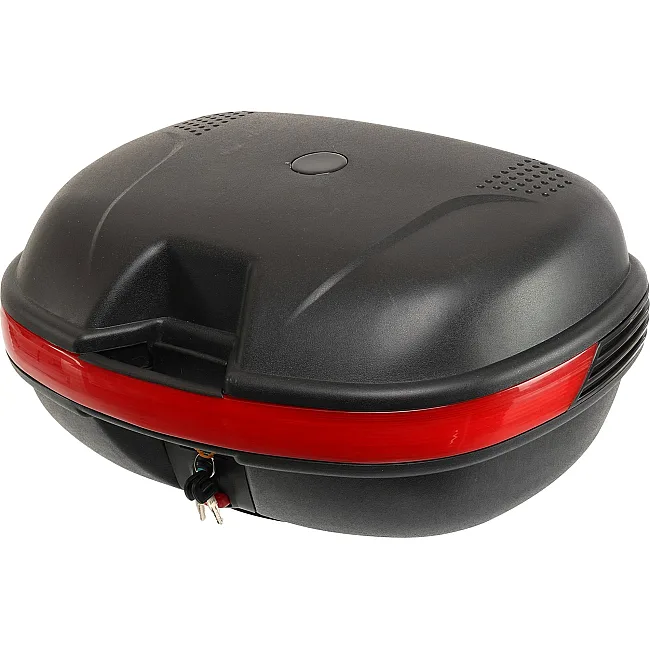 Центральный кофр задний для мотоцикла пластиковый Top Case JUHAO M-999 1шт 43x39x28см (Черный-красный)