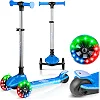 Детский самокат трехколесный Ricokids Jelly синий