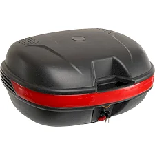 Центральный кофр задний для мотоцикла пластиковый Top Case JUHAO M-999 1шт 43x39x28см (Черный-красный)