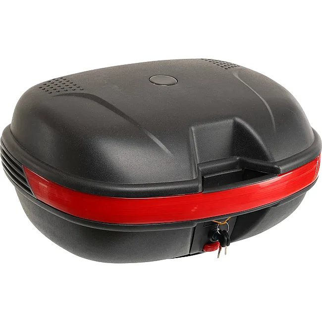 Центральный кофр задний для мотоцикла пластиковый Top Case JUHAO M-999 1шт 43x39x28см (Черный-красный)