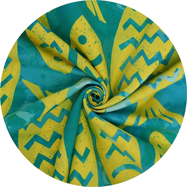 Полотенце для пляжа и бассейна из микрофибры SPORTS TOWEL 4MONSTER B-FBT (Желтый)