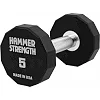 Гантель профессиональная с полиуретановым покрытием HAMMER STRENGHT TA-9215-5 (Черный)