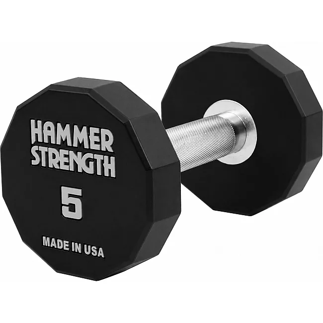 Гантель профессиональная с полиуретановым покрытием HAMMER STRENGHT TA-9215-5 (Черный)