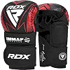 Перчатки для рукопашного боя RDX GRAPPLING GLOVES SHOOTER IMMAF-1 черный, красный