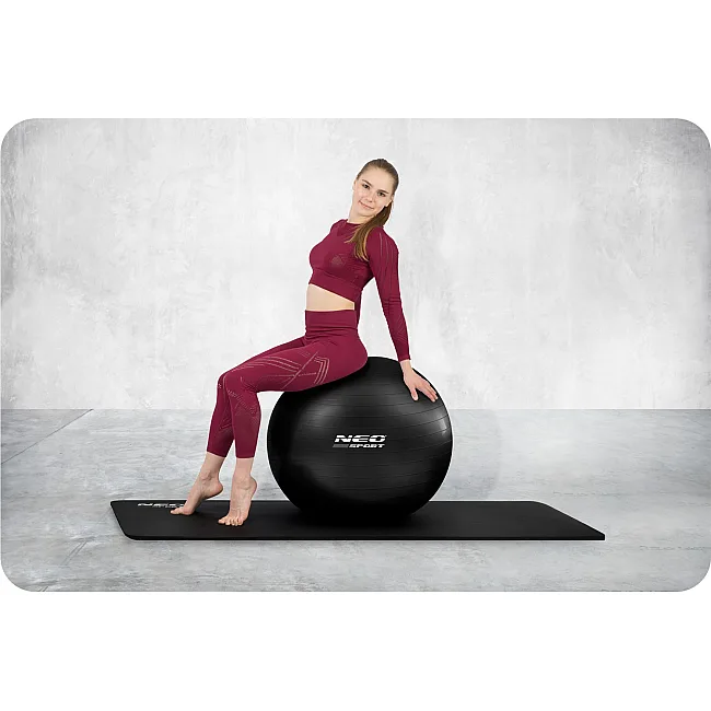 М'яч гимнастический Neo-Sport NS-952 75 см - черный