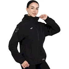 Куртка дождевик с капюшоном женская JOMA R-TRAIL NATURE 902790-100 (Черный)
