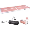 Надувной коврик Airtrack inSPORTline Airstunt 400x100x10 см, розовый
