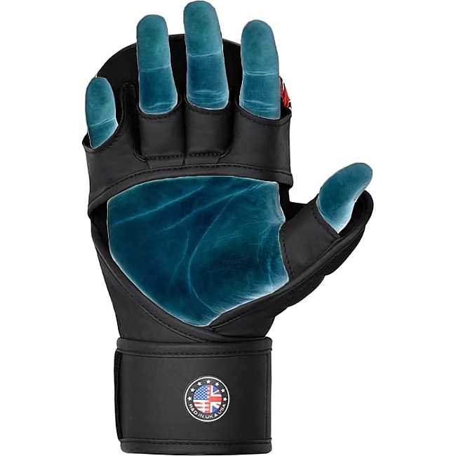Тренировочные перчатки RDX GRAPPLING GLOVES SHOOTER NEW AURA F17 черный, красный