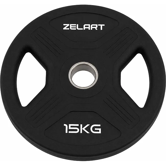 Млинці диски TPU 2 Handle металева втулка ZELART TA-6995-15 (Чорний)
