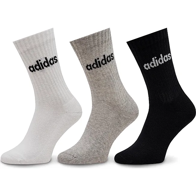 Шкарпетки ADIDAS C LIN CREW 3P білий, сірий, чорний