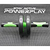 Ролик для пресса двойной POWERPLAY 4327 Dual-Core Ab Wheel Черно-красное